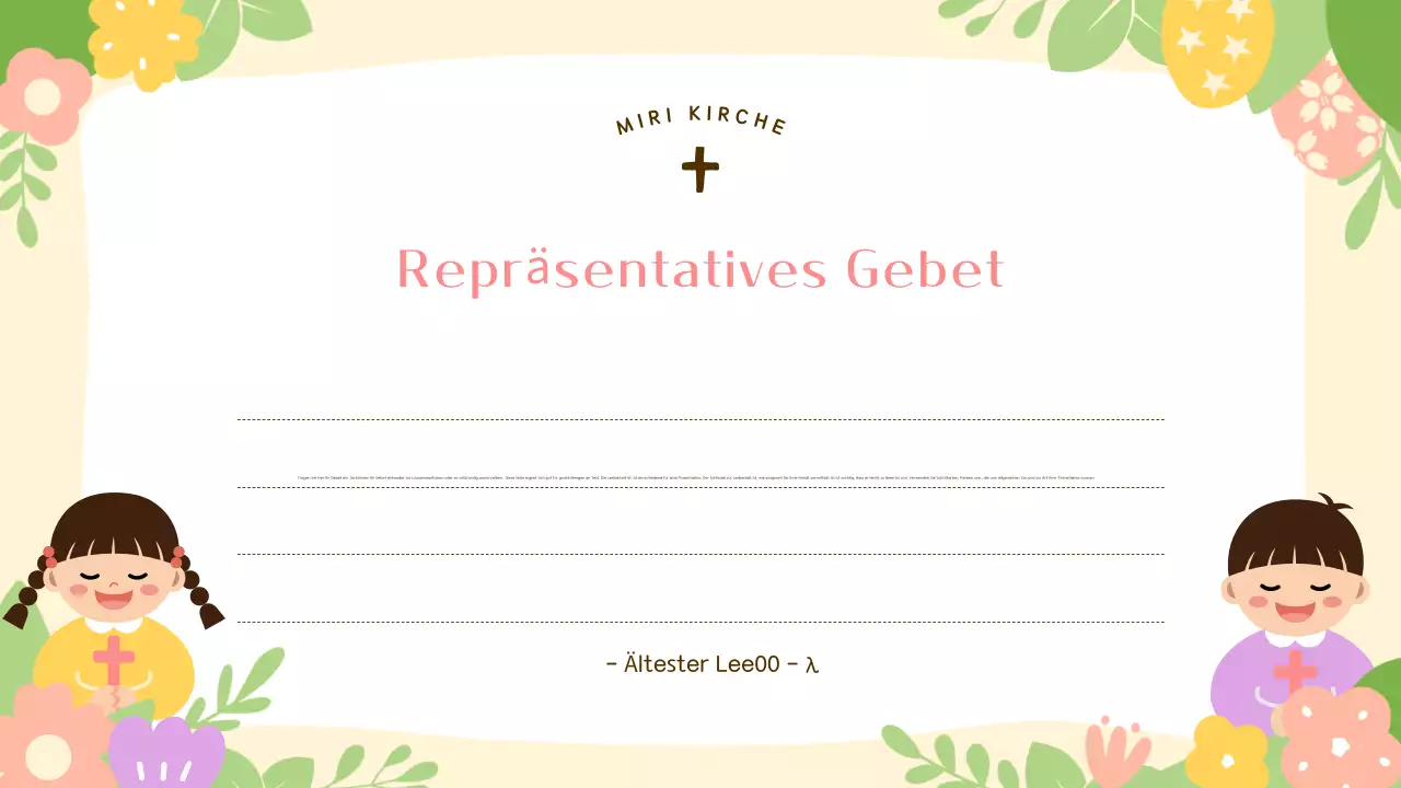 Ein süßer Leitfaden für den Ostergottesdienst in Gelb und Rosa