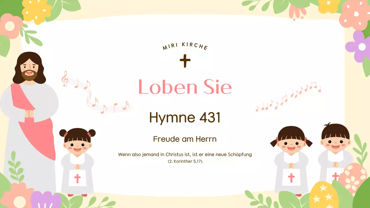 Ein süßer Leitfaden für den Ostergottesdienst in Gelb und Rosa