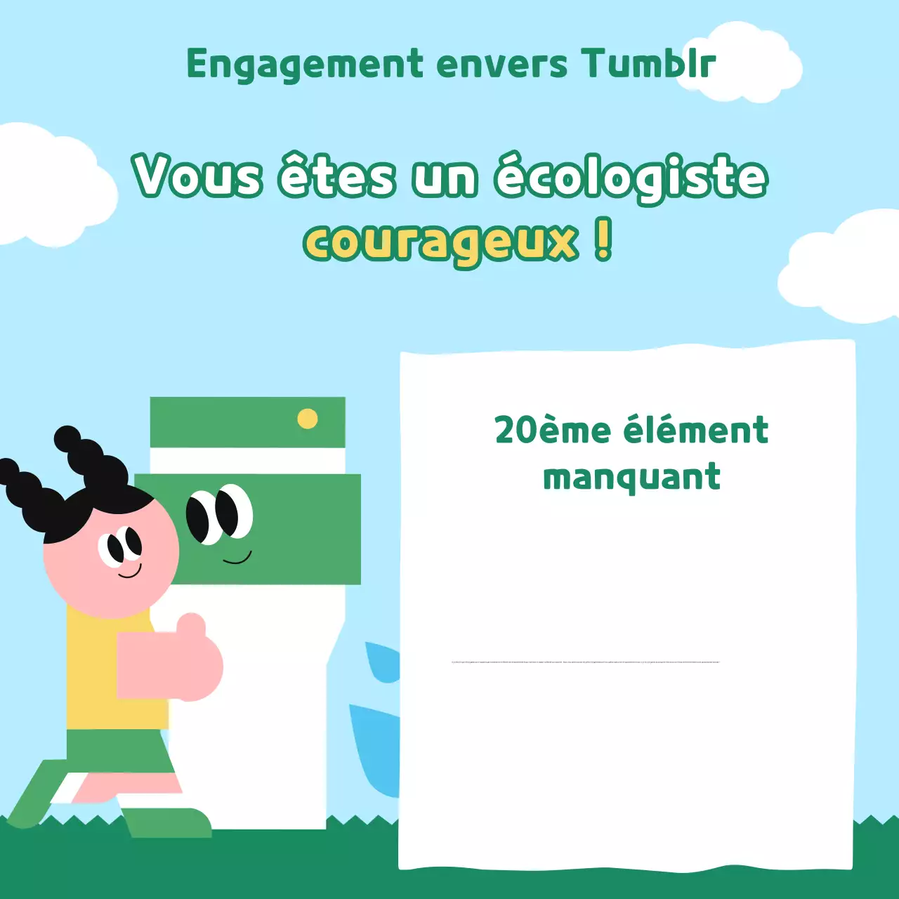 Campagne environnementale « Bébé vert »