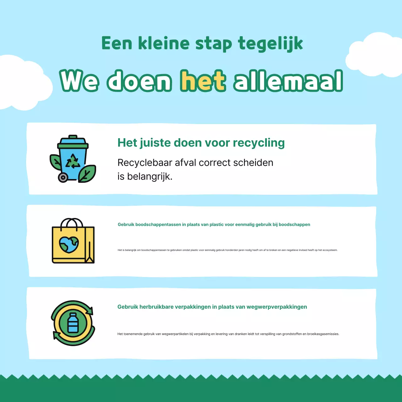 Groene Baby Milieu Campagne