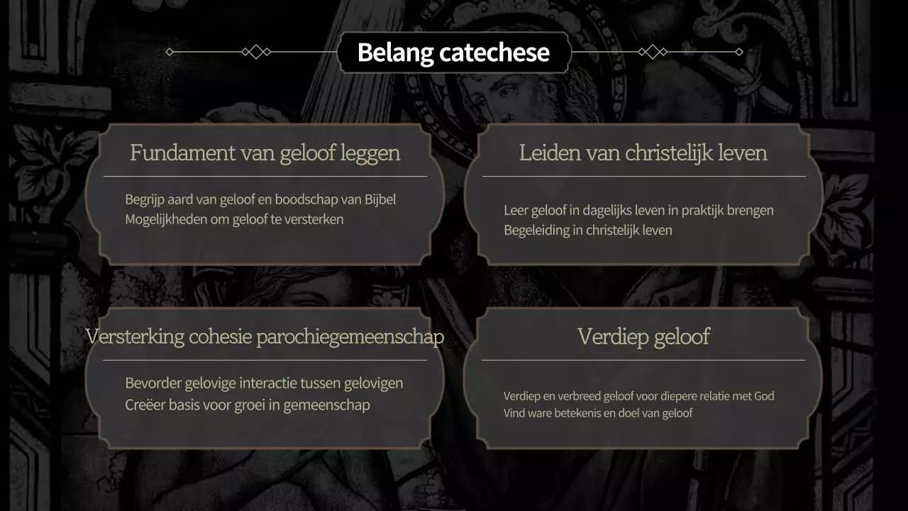 Zwart-wit klassieke religieuze onderwijsbronnen