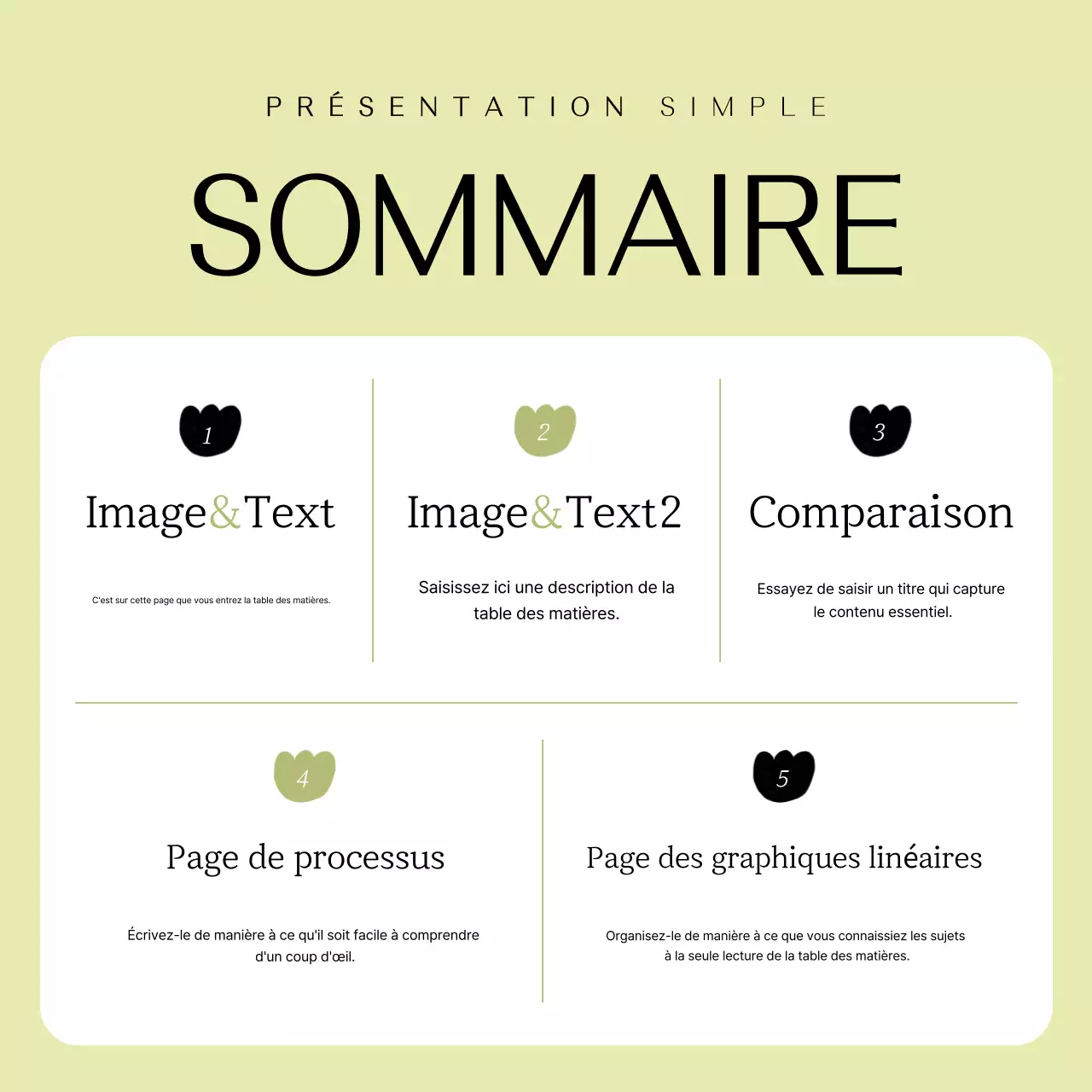 Publicité au design simple et écologique