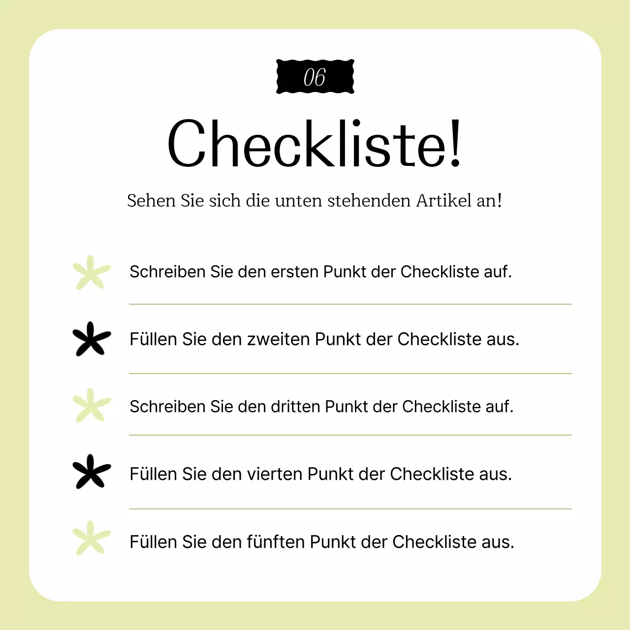 Grüne, schlichte Design-Werbung