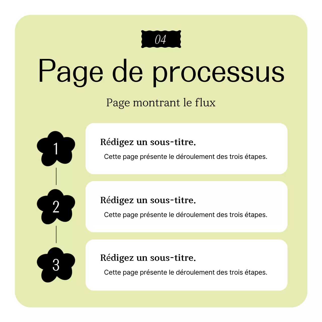 Publicité au design simple et écologique