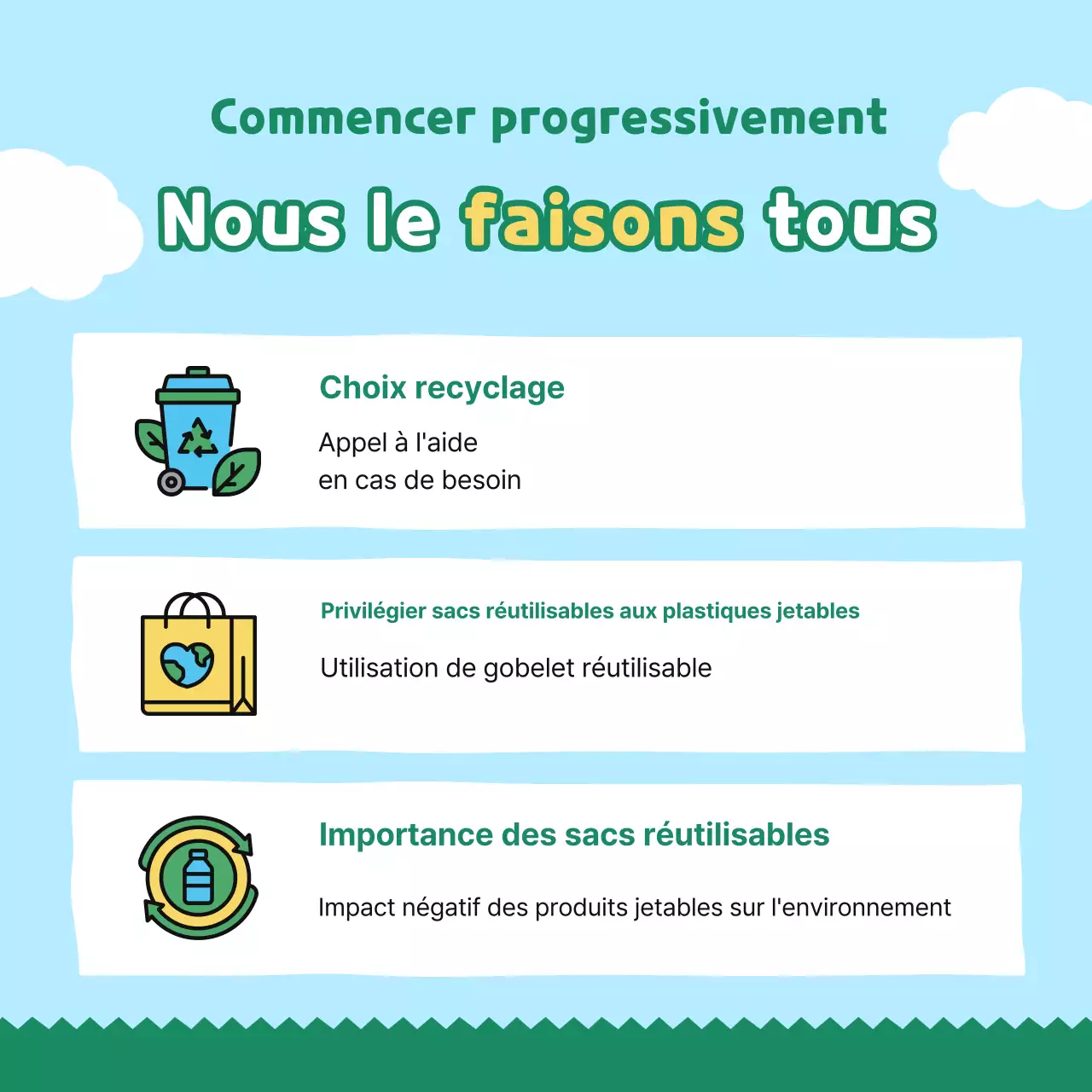 Campagne environnementale « Bébé vert »