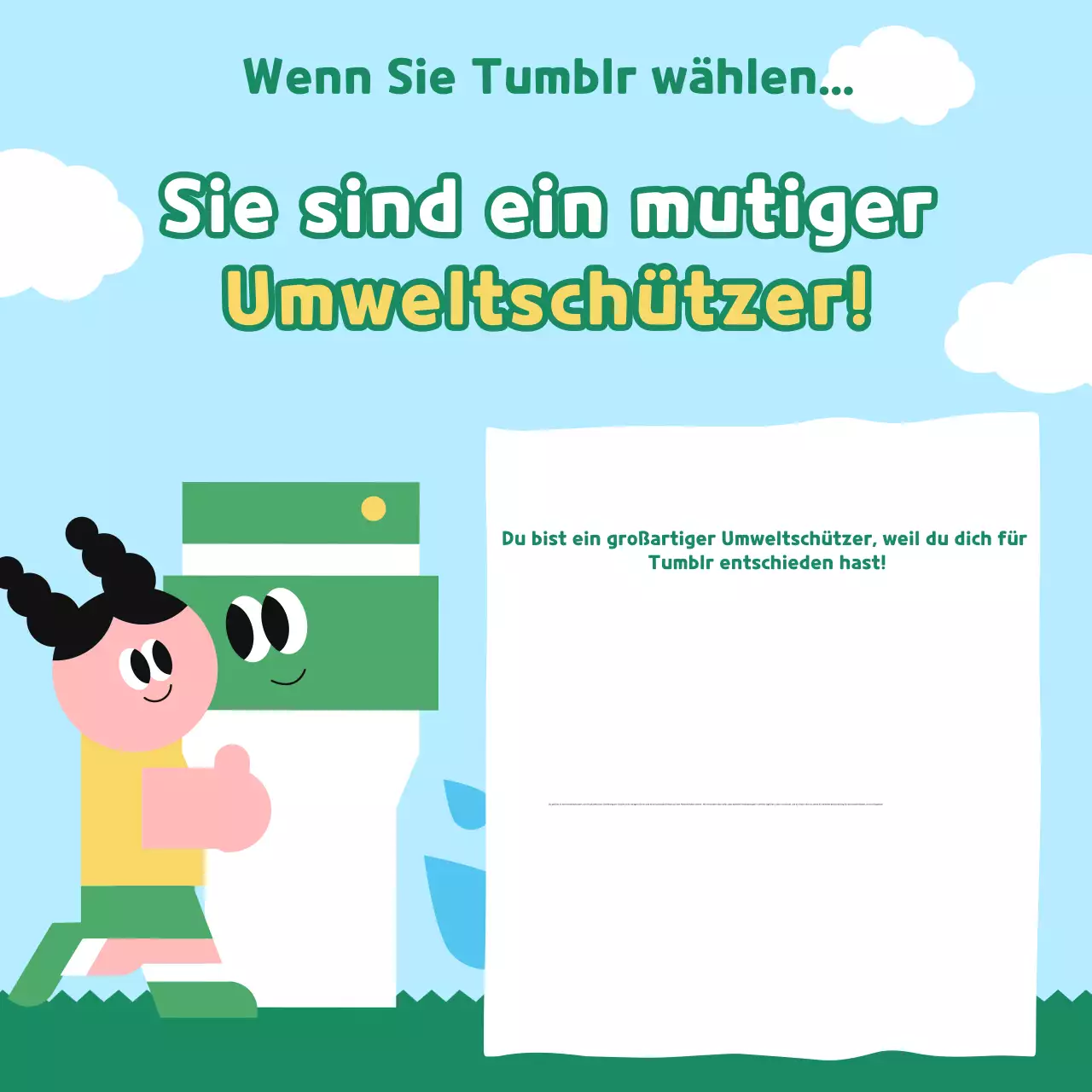 Umweltkampagne „Grünes Baby“