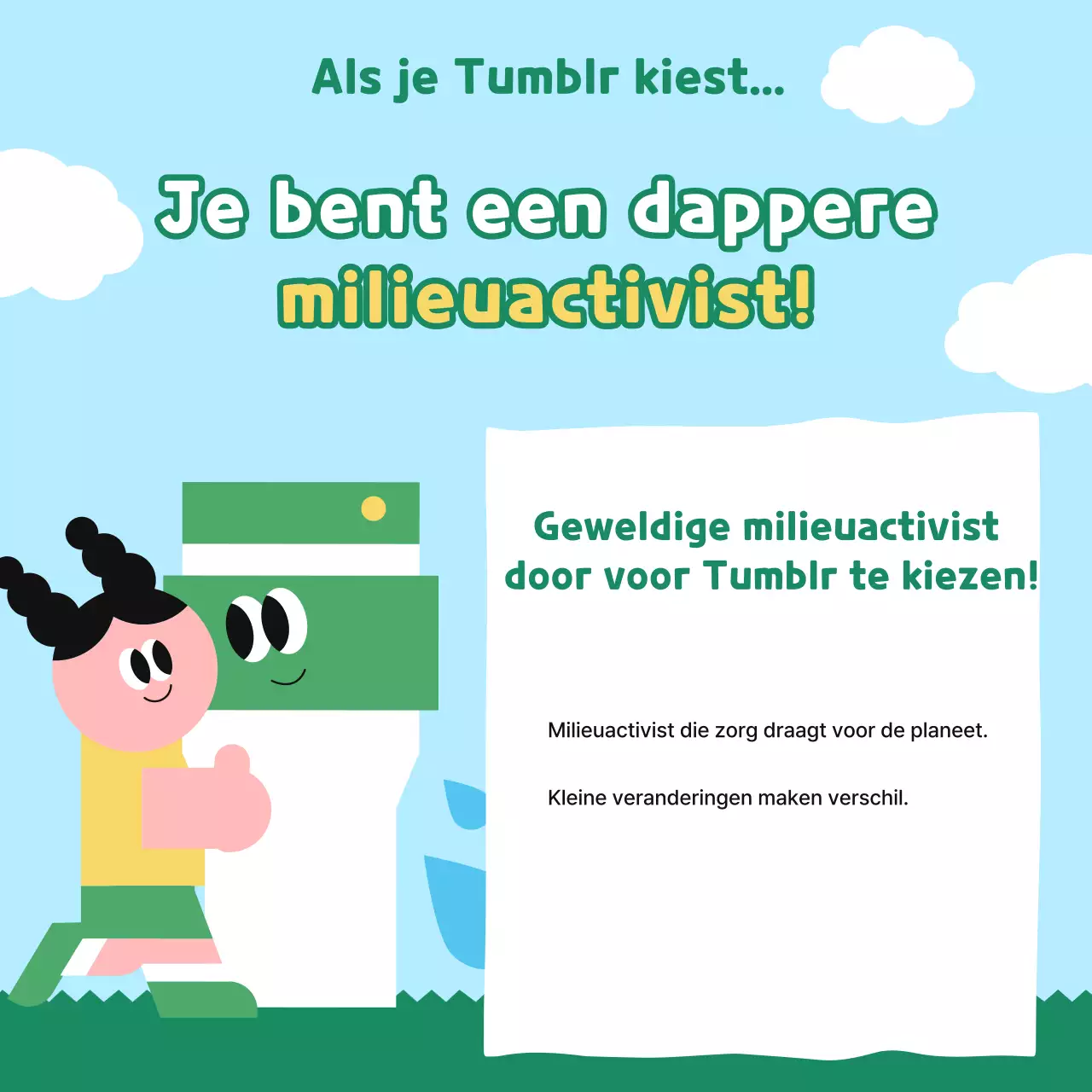 Groene Baby Milieu Campagne