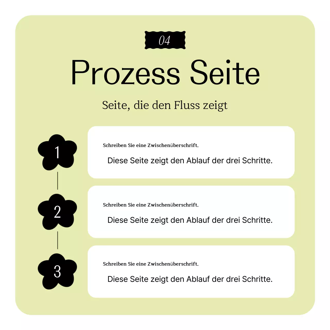 Grüne, schlichte Design-Werbung