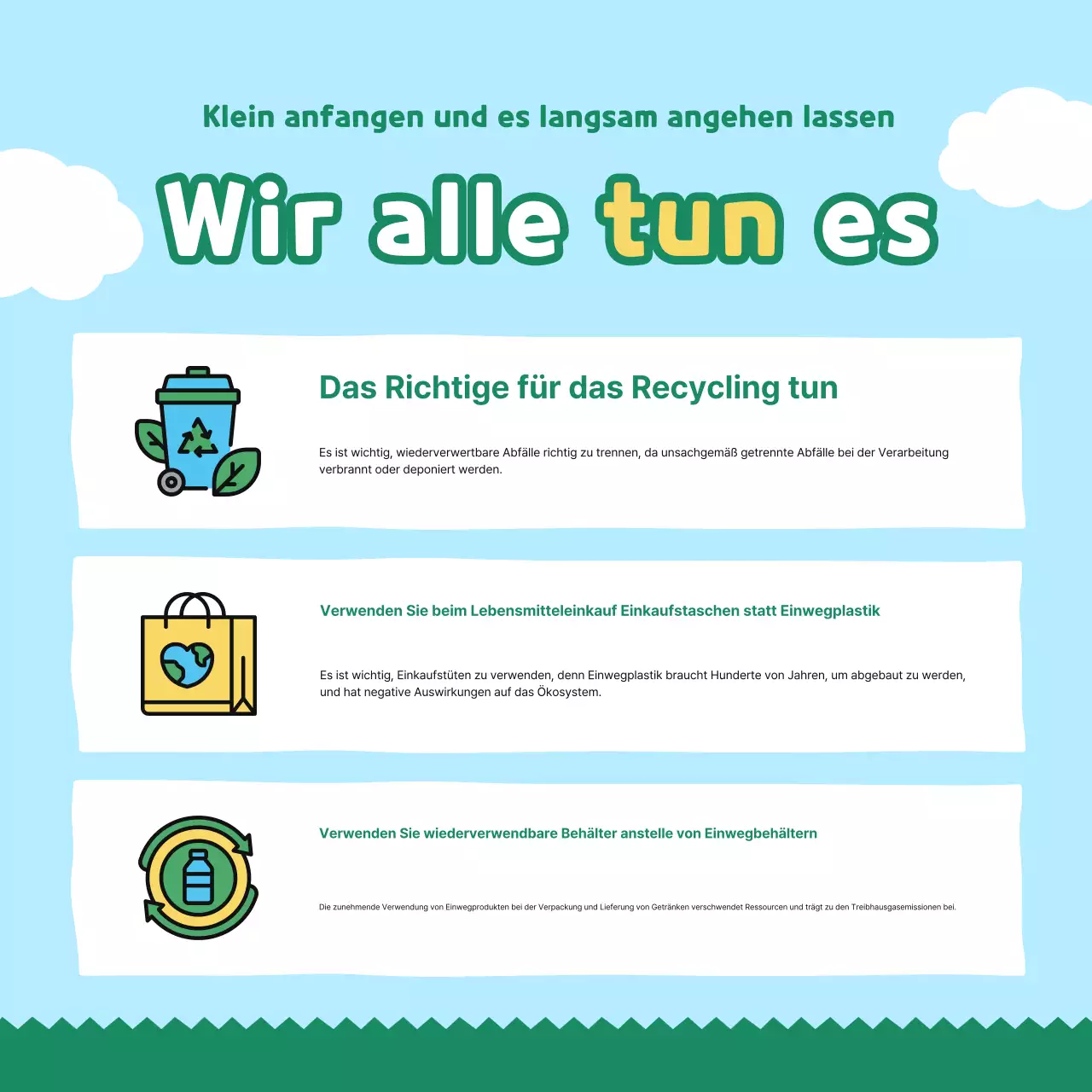 Umweltkampagne „Grünes Baby“