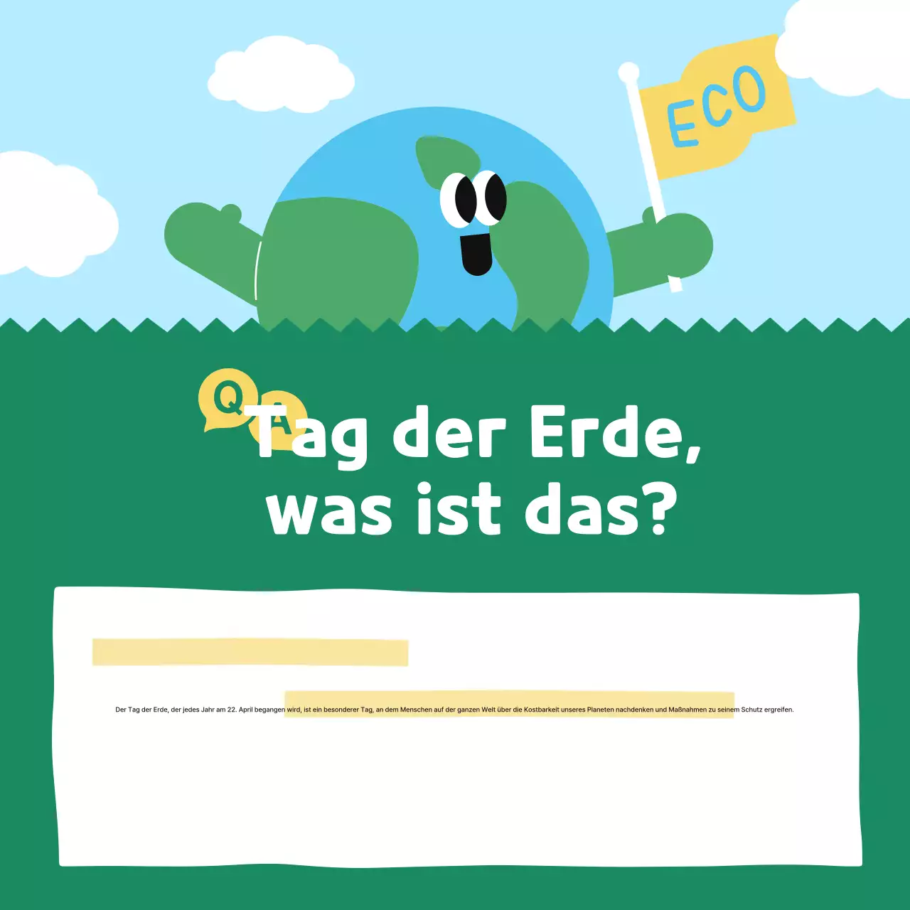 Umweltkampagne „Grünes Baby“