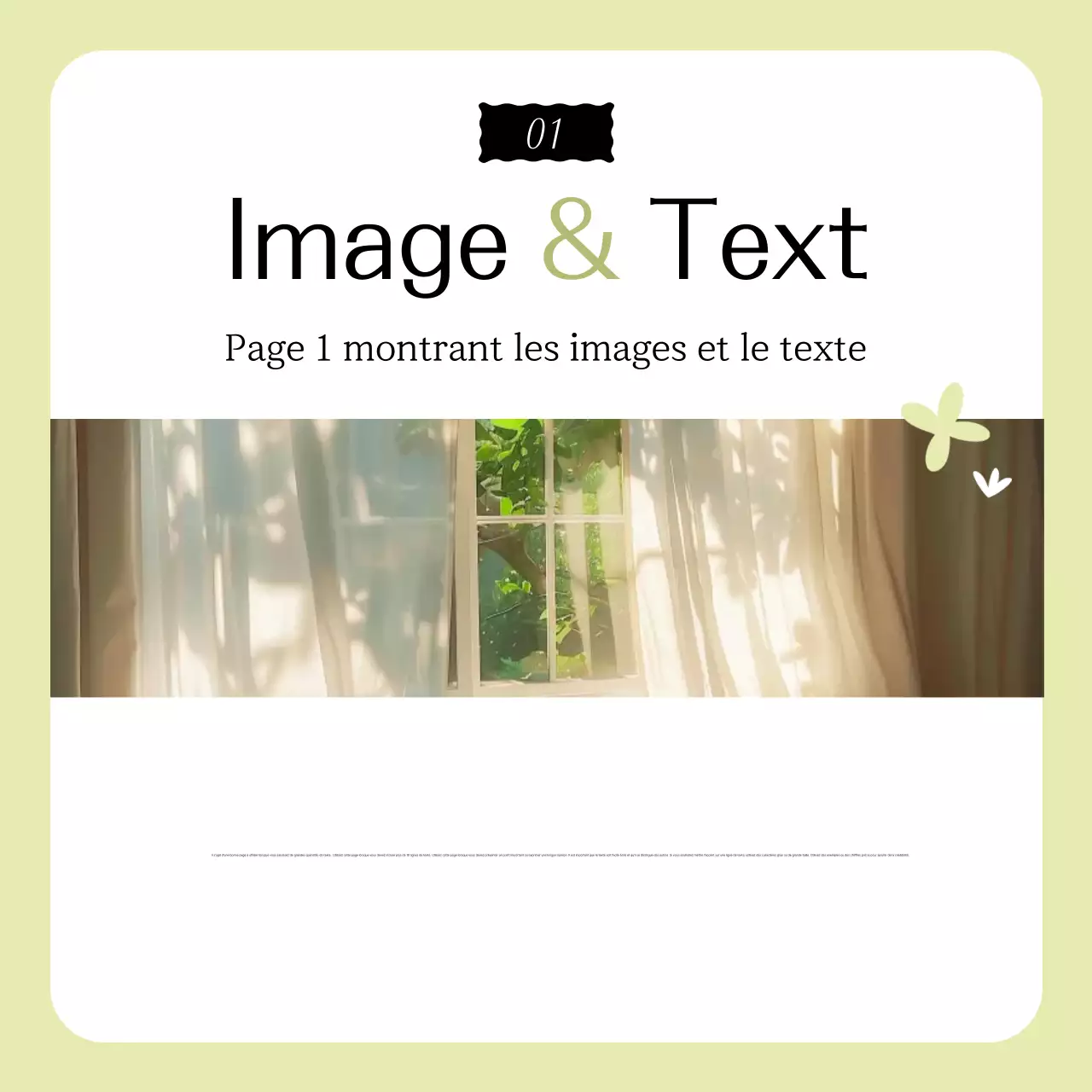 Publicité au design simple et écologique