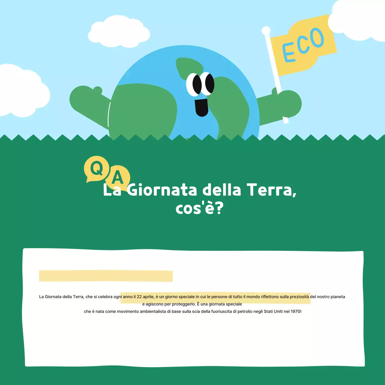 Campagna ambientale Green Baby