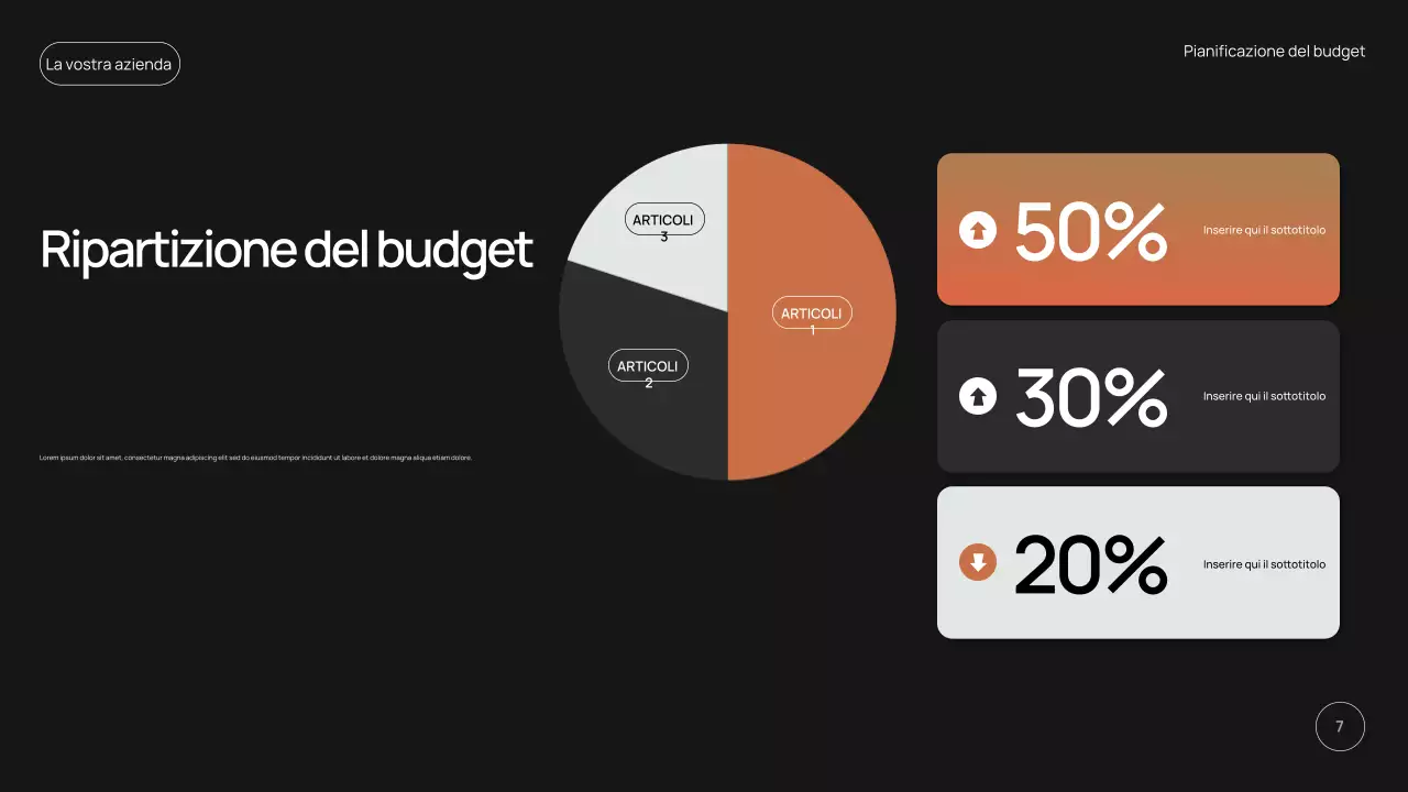 promozione pianificatore di budget moderno nero