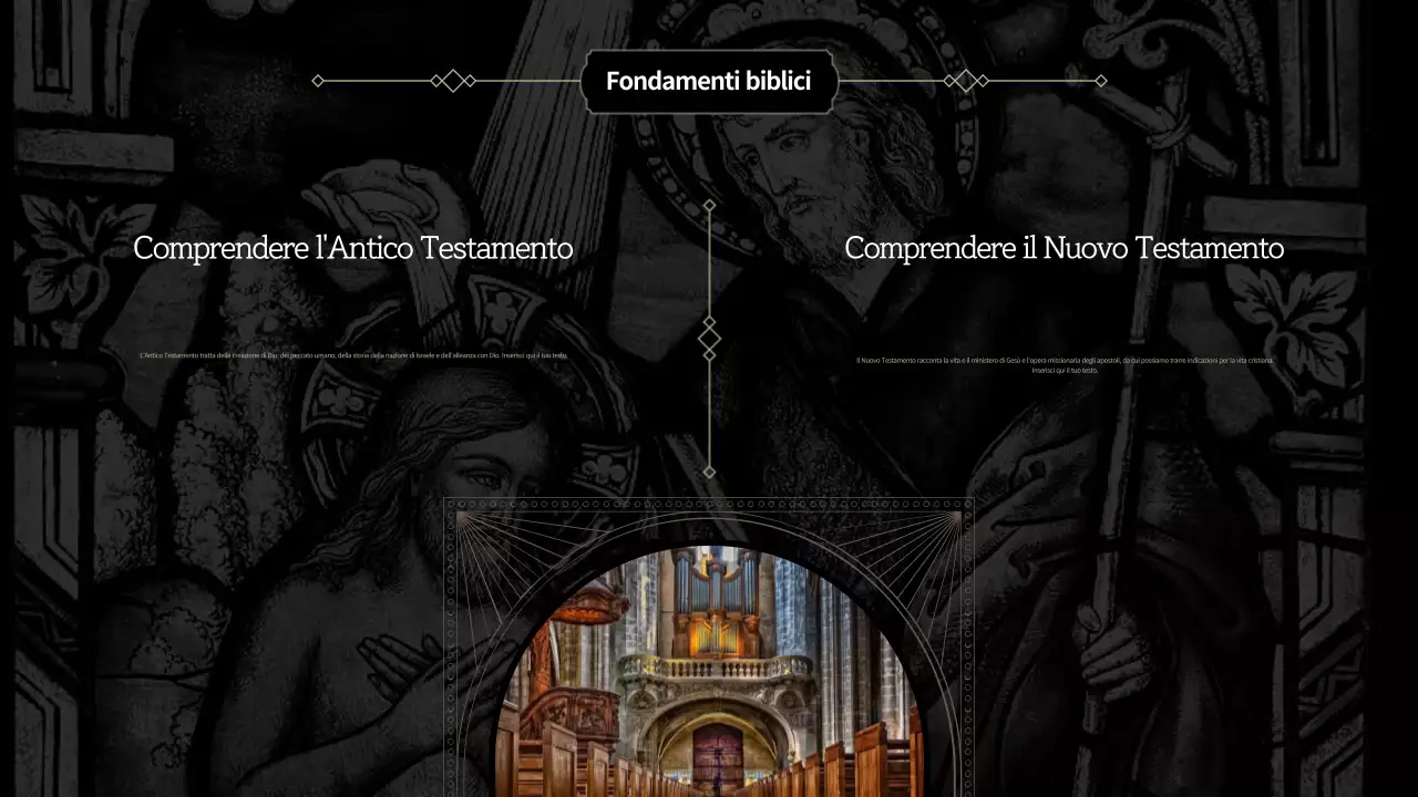 Risorse per l'educazione religiosa classica in bianco e nero