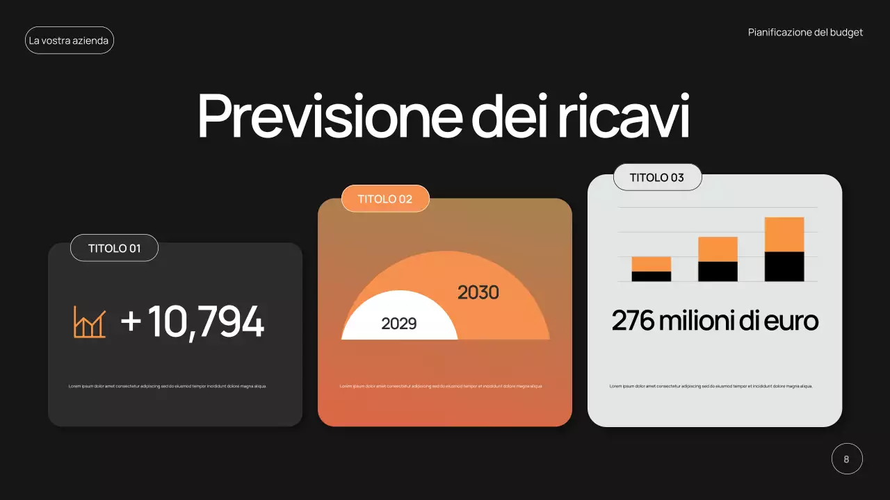 promozione pianificatore di budget moderno nero