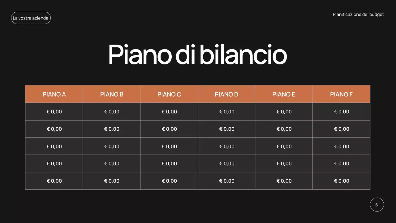 promozione pianificatore di budget moderno nero