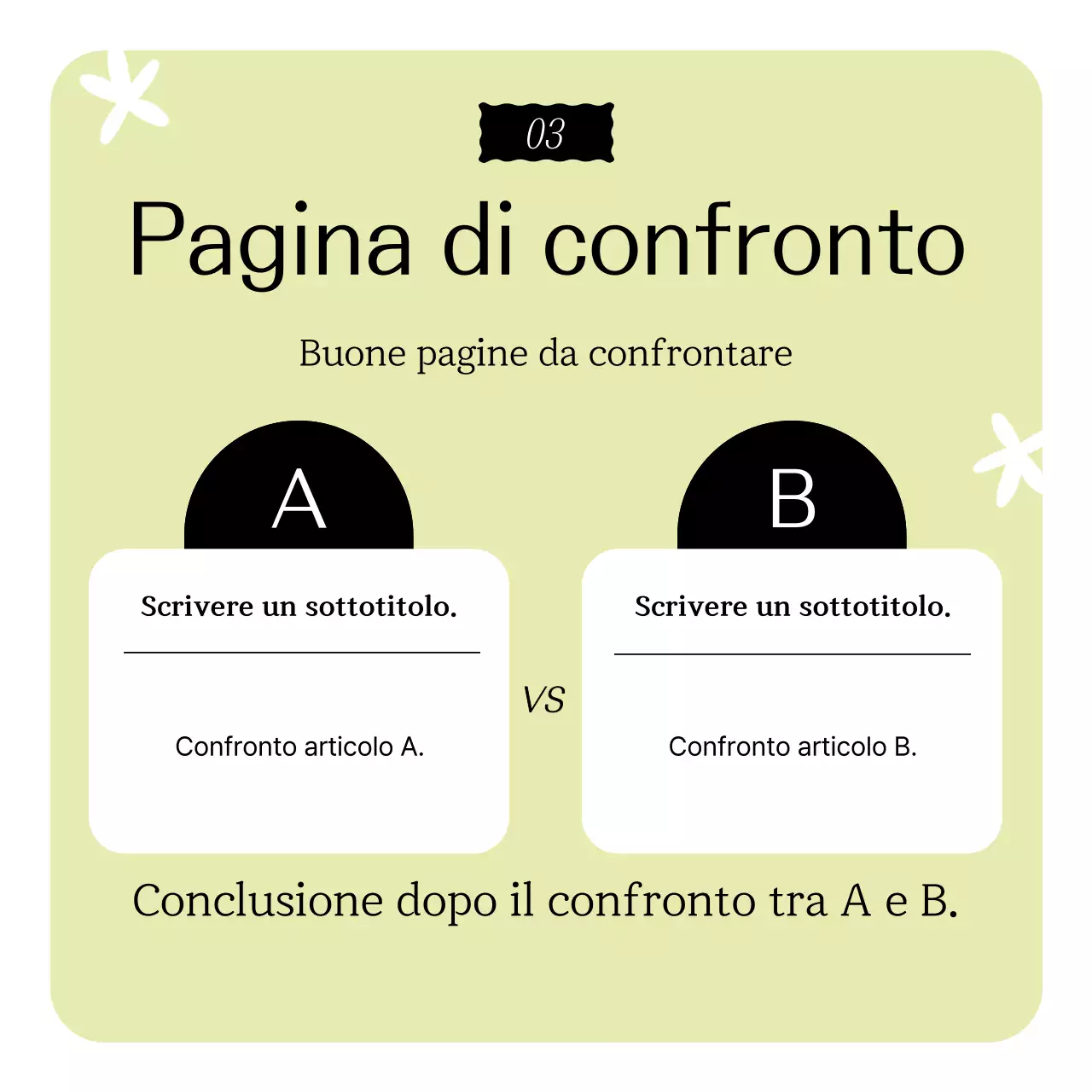 Pubblicità di design semplice ed ecologico