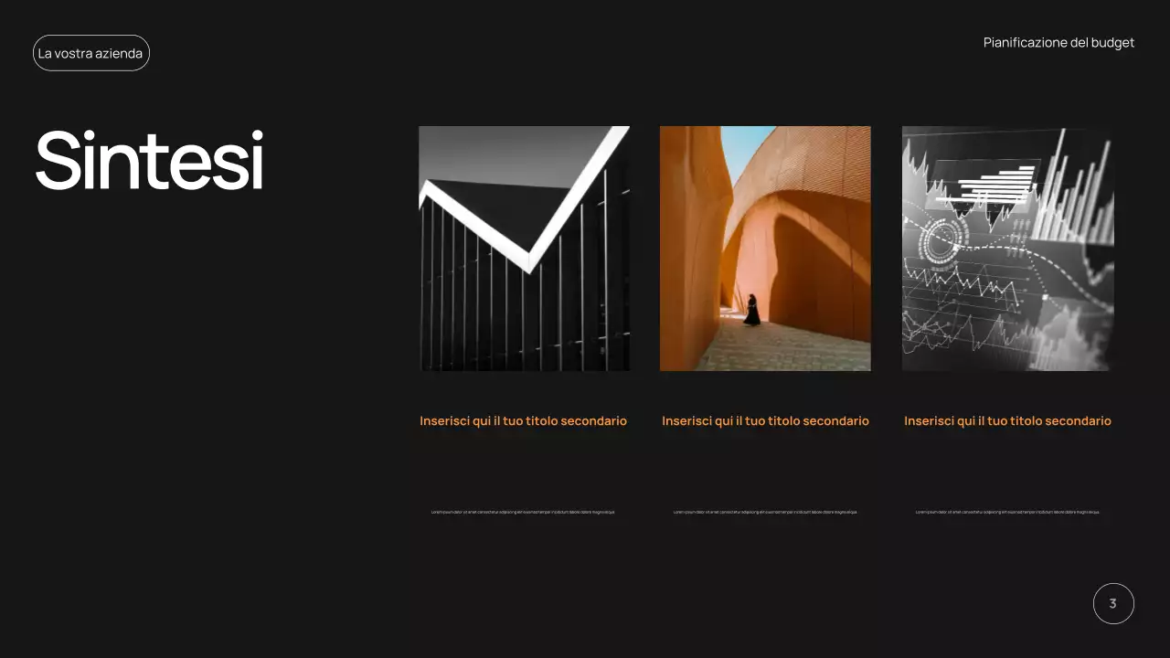 promozione pianificatore di budget moderno nero