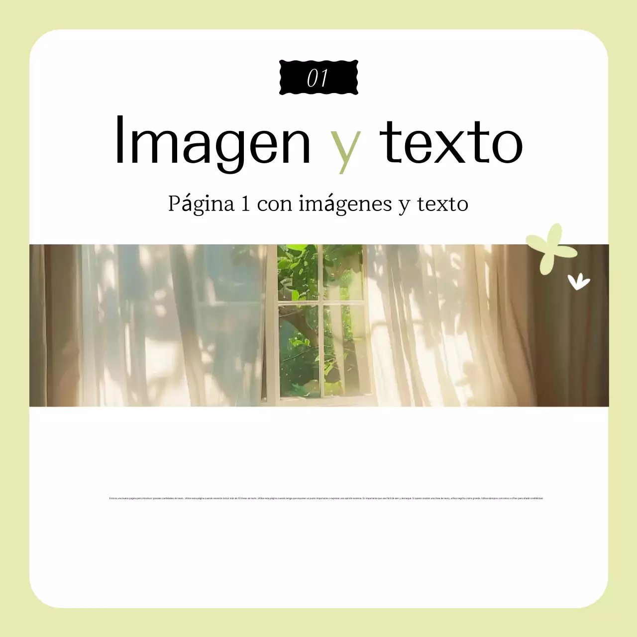 Anuncio de diseño simple y ecológico