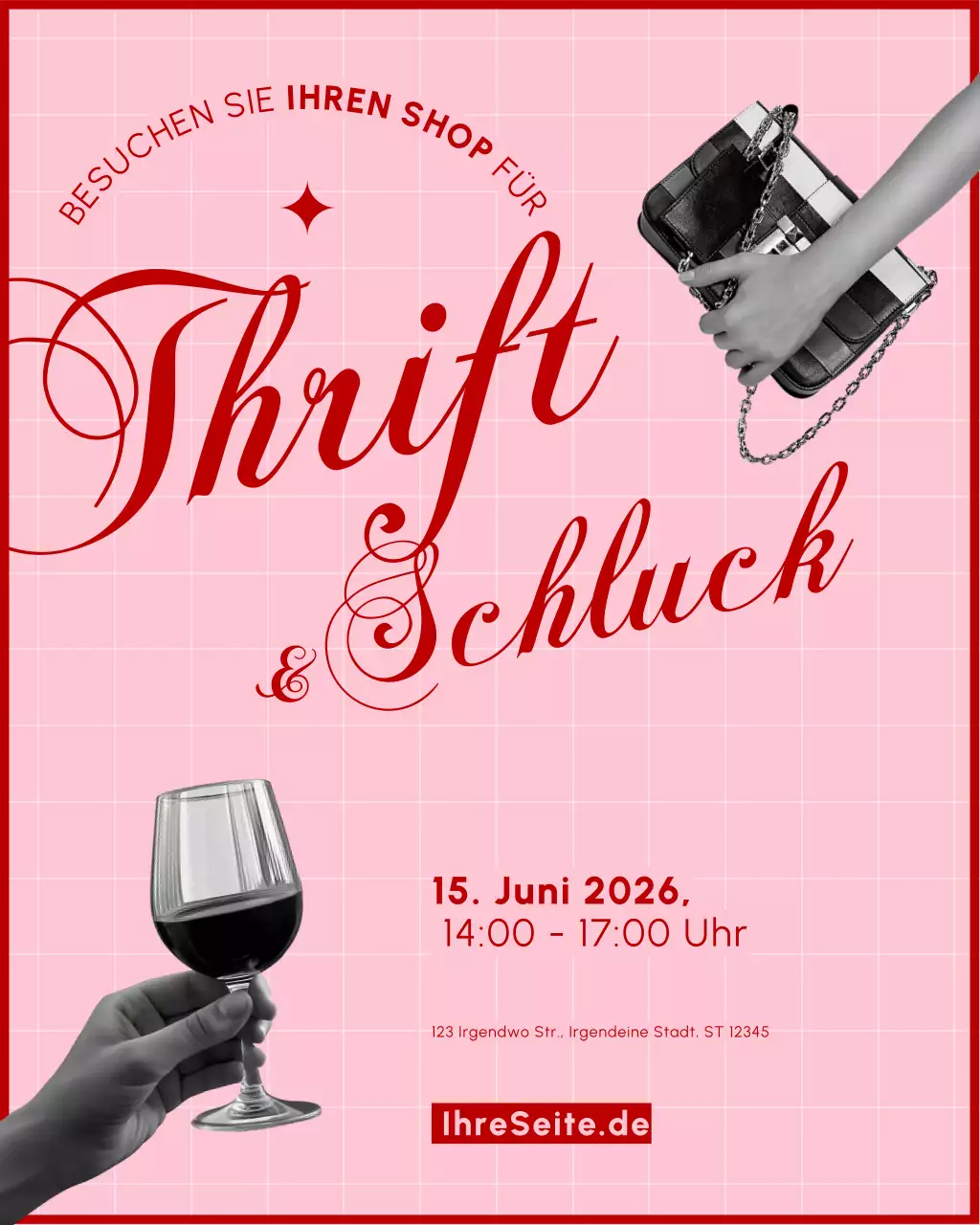 Einladung zur Thrift and Sip-Veranstaltung