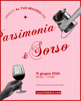 Invito all'evento Thrift and Sip