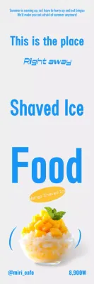 Blue Clean Dessert Advertisement