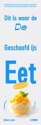 Advertentie voor Blue Clean Dessert