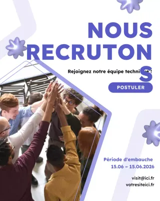 recrutement de technologies modernes bleues
