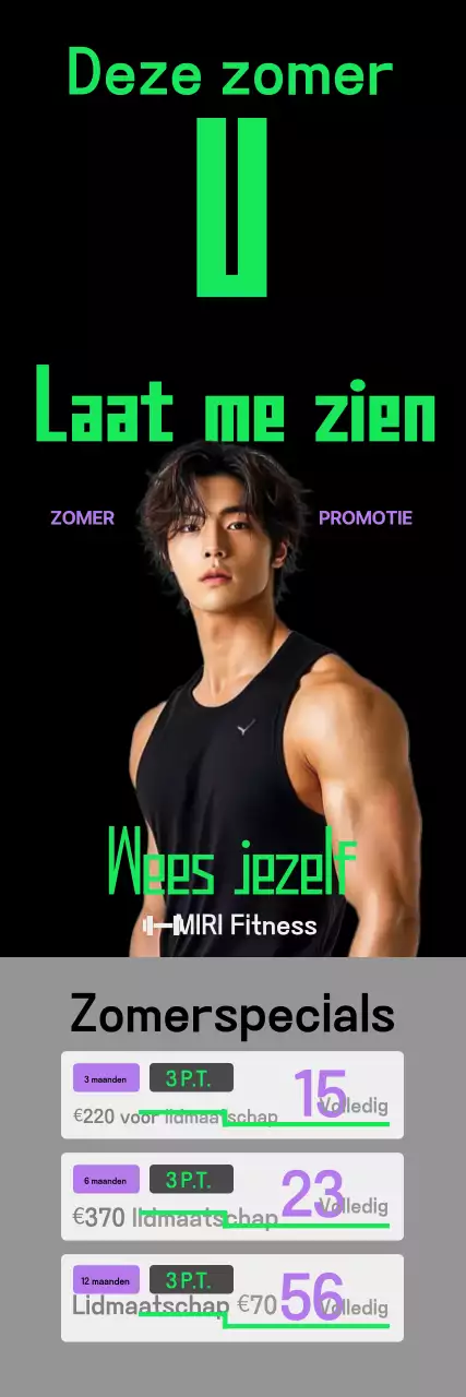 Zwarte moderne fitnesspromotie