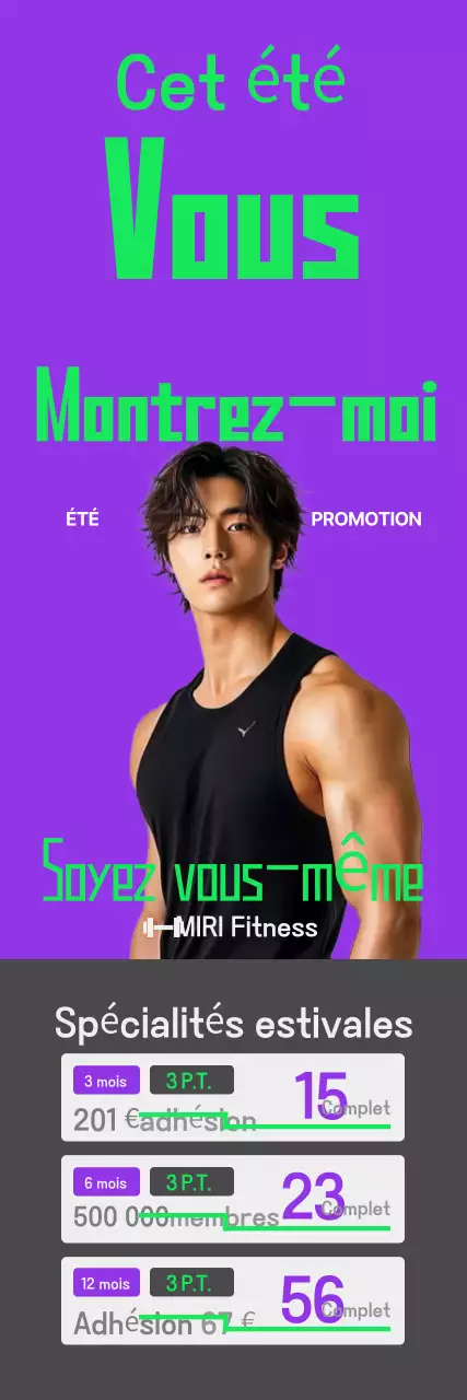 Promotion de Black Modern Fitness