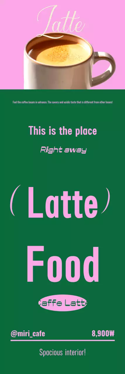 Pink Modern Cafe Advertisement