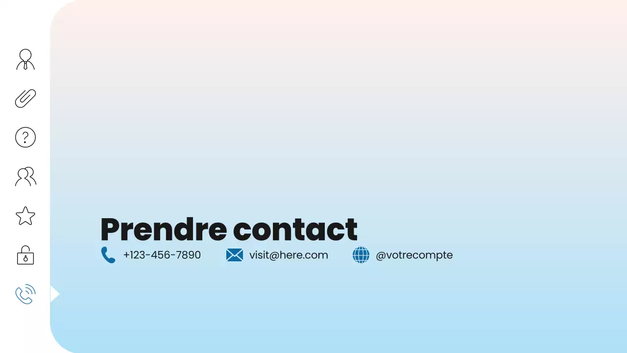 présentation marketing numérique moderne bleue