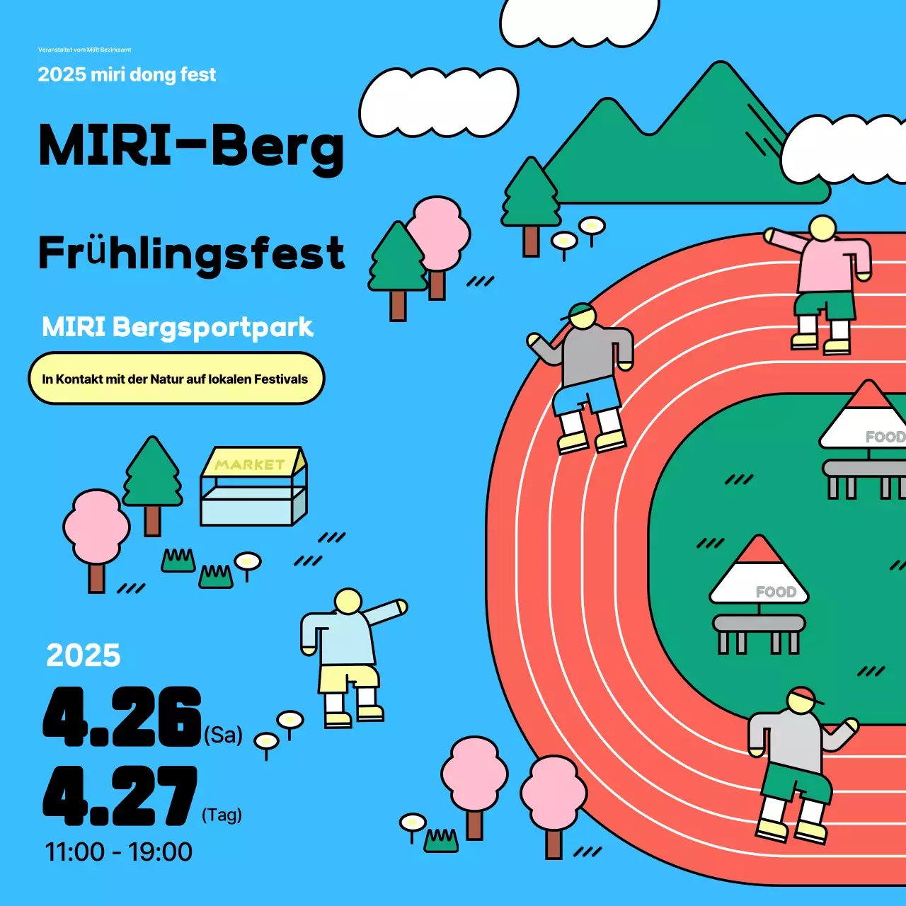 Sky Blue Simple Lokaler Festivalführer