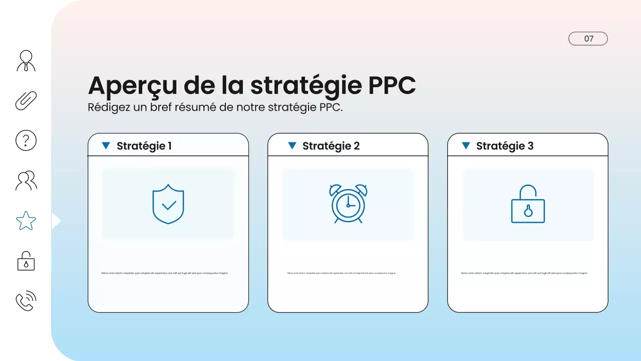 présentation marketing numérique moderne bleue