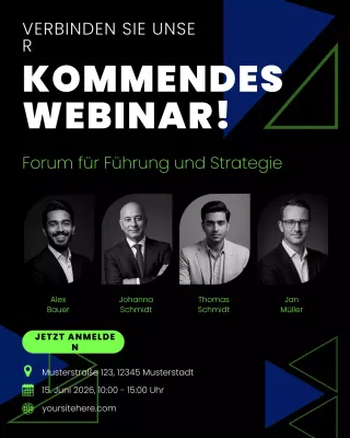 Ankündigung des Black Modern Webinars