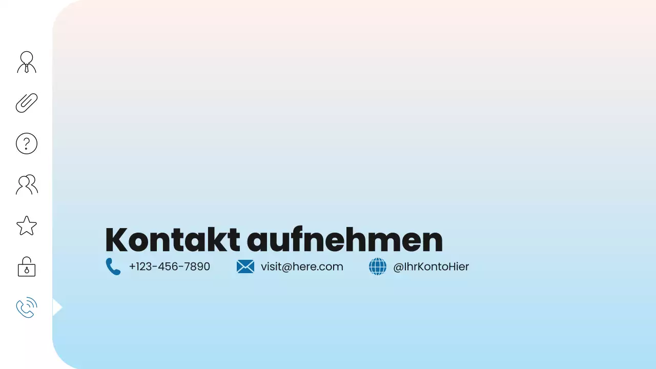 blaue moderne digitale Marketingpräsentation