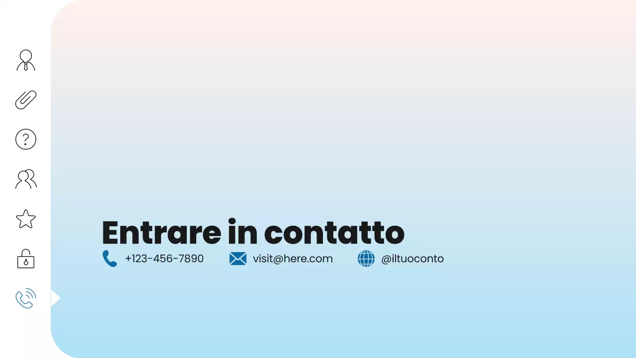 presentazione di marketing digitale moderno blu