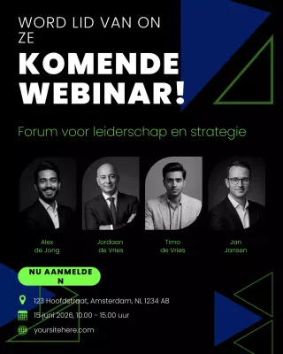 Aankondiging van Black Modern Webinar