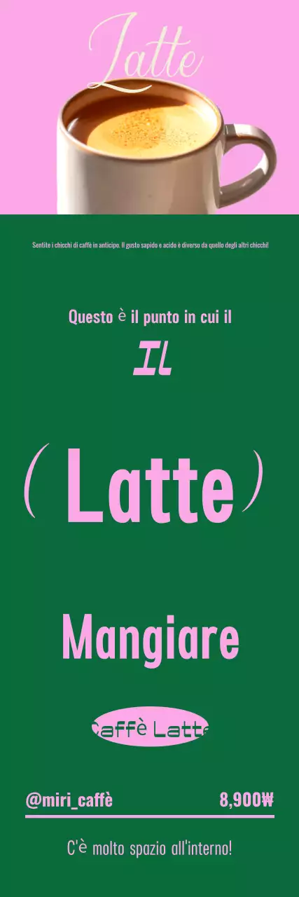 Pubblicità del Pink Modern Cafe