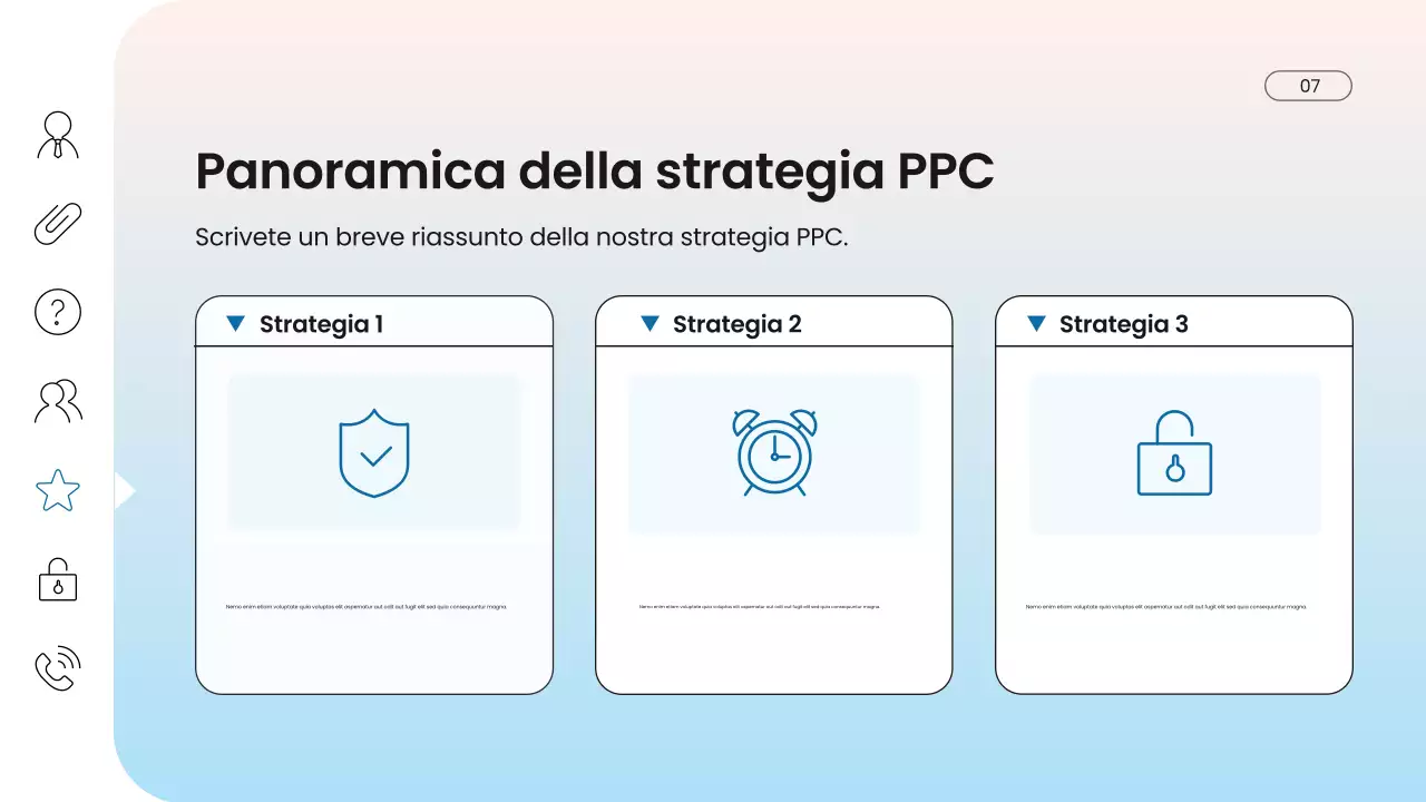 presentazione di marketing digitale moderno blu