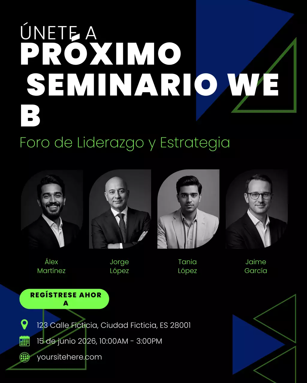 Anuncio del seminario web Black Modern