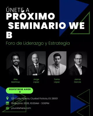 Anuncio del seminario web Black Modern