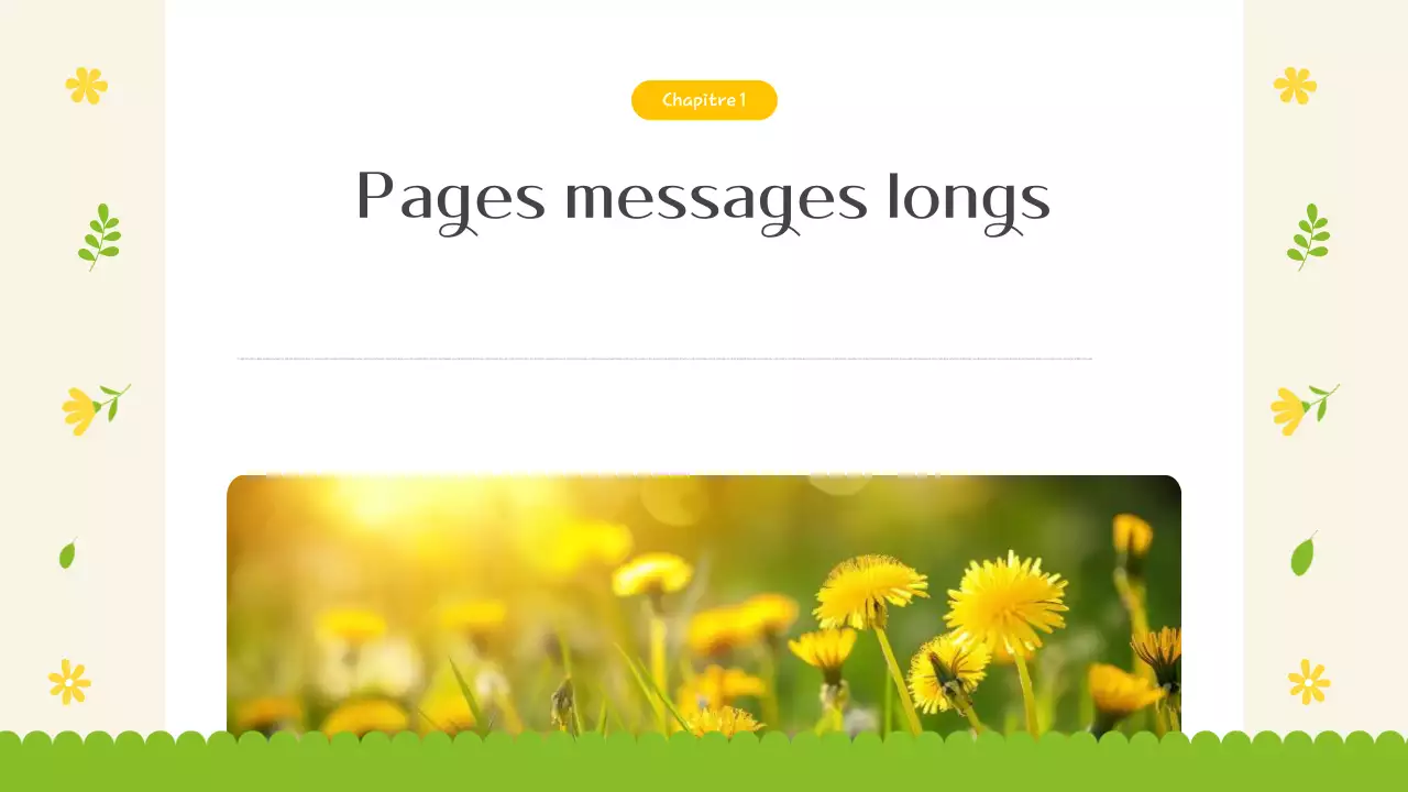 Introduction aux jolies fleurs printanières en jaune et vert citron