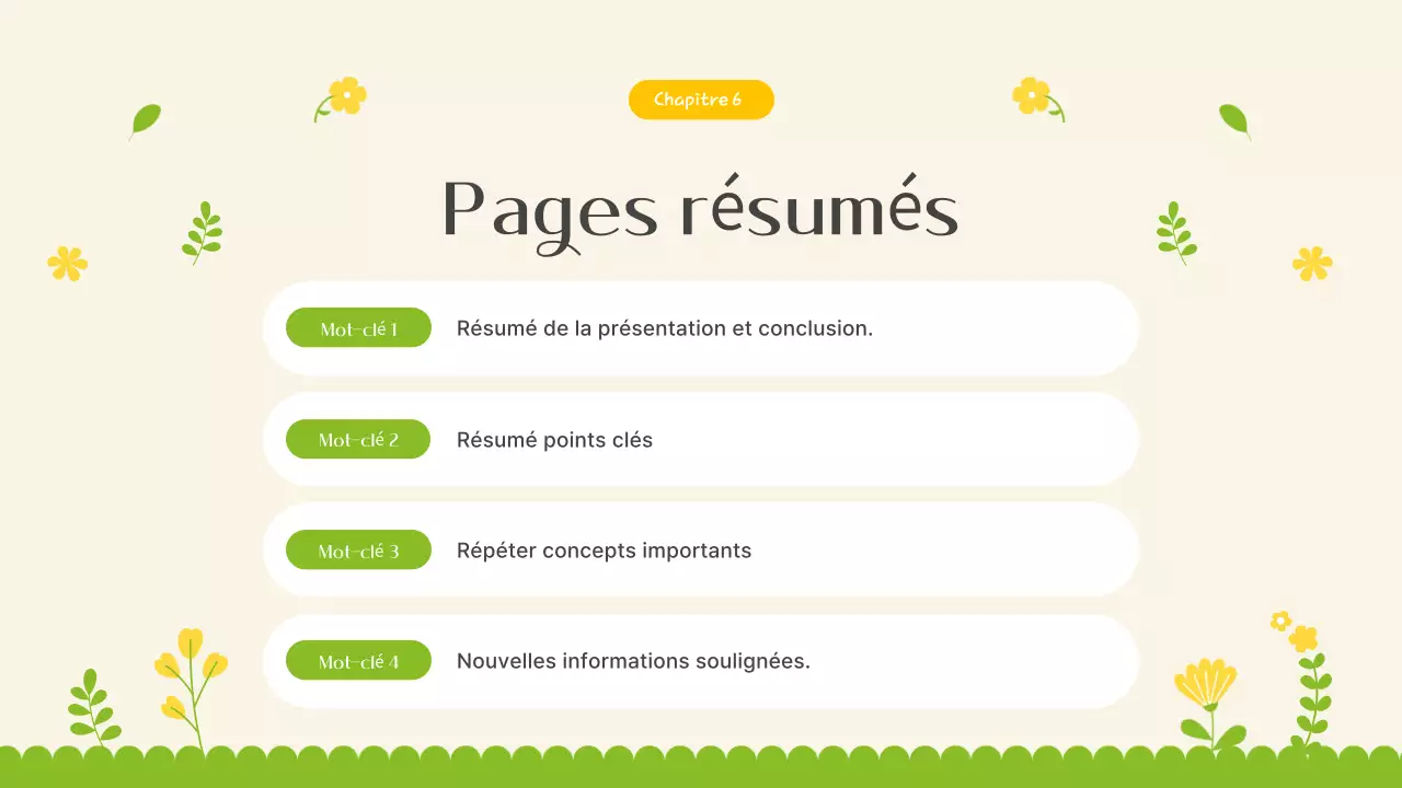 Introduction aux jolies fleurs printanières en jaune et vert citron