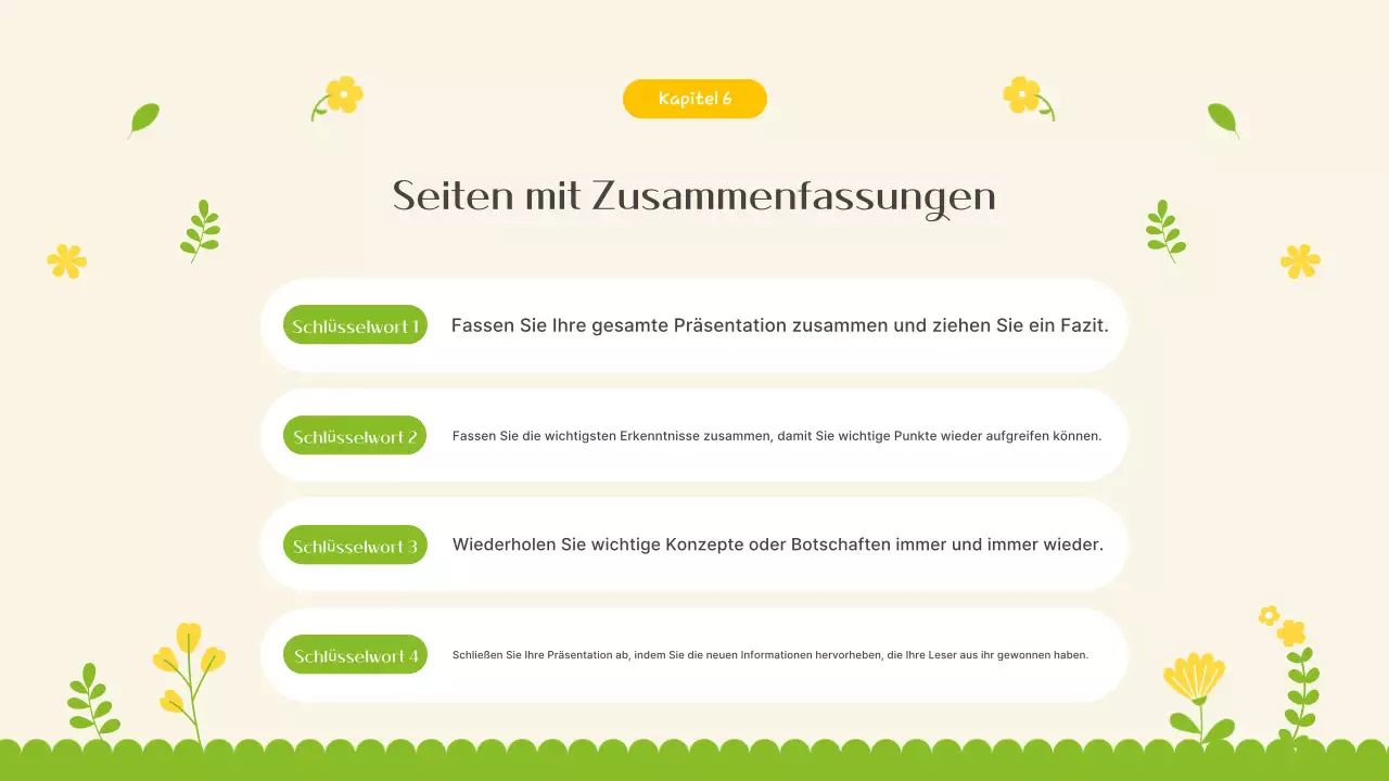 Einführung in die schönen Frühlingsblumen in Gelb und Limettengrün