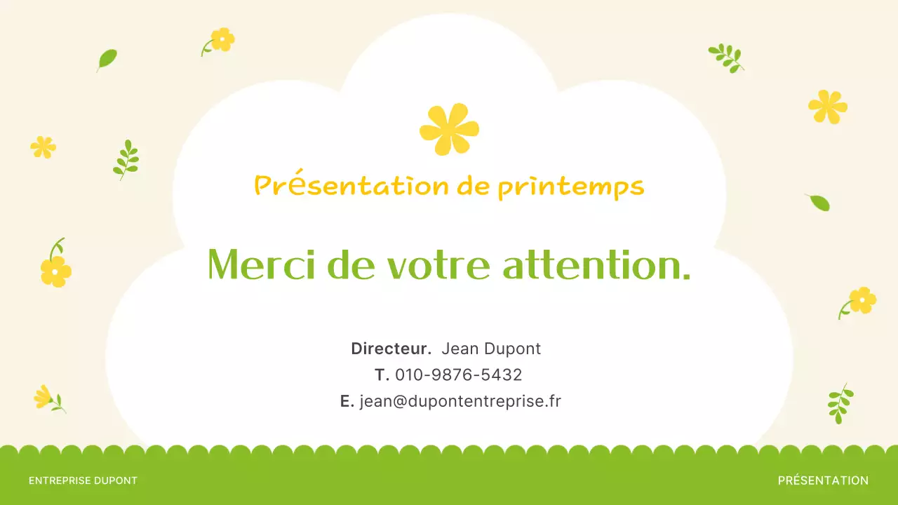 Introduction aux jolies fleurs printanières en jaune et vert citron