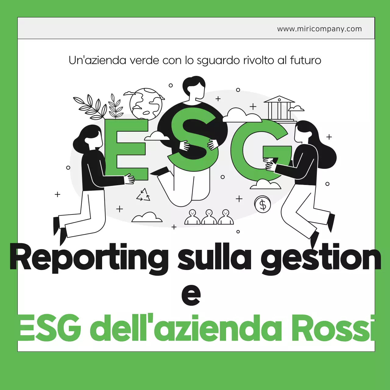 Analisi del rapporto di gestione moderna verde