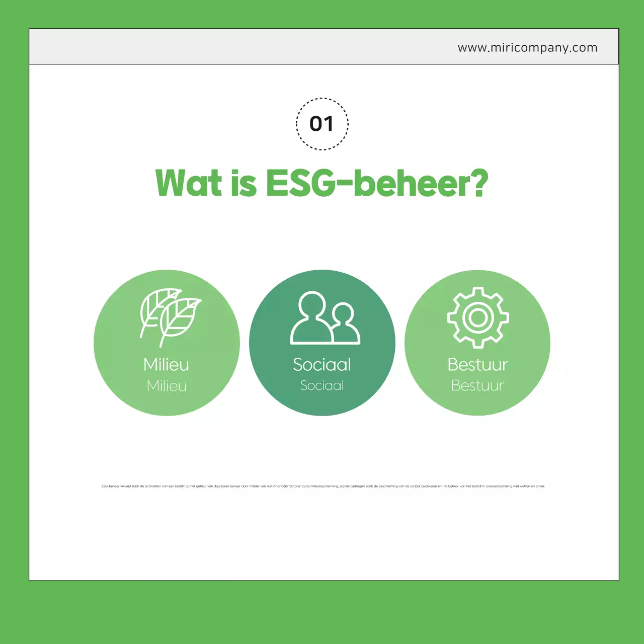 Analyse van het Green Modern Management Report