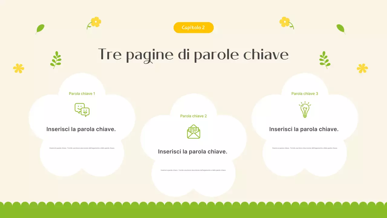 Introduzione ai bellissimi fiori primaverili in giallo e verde lime