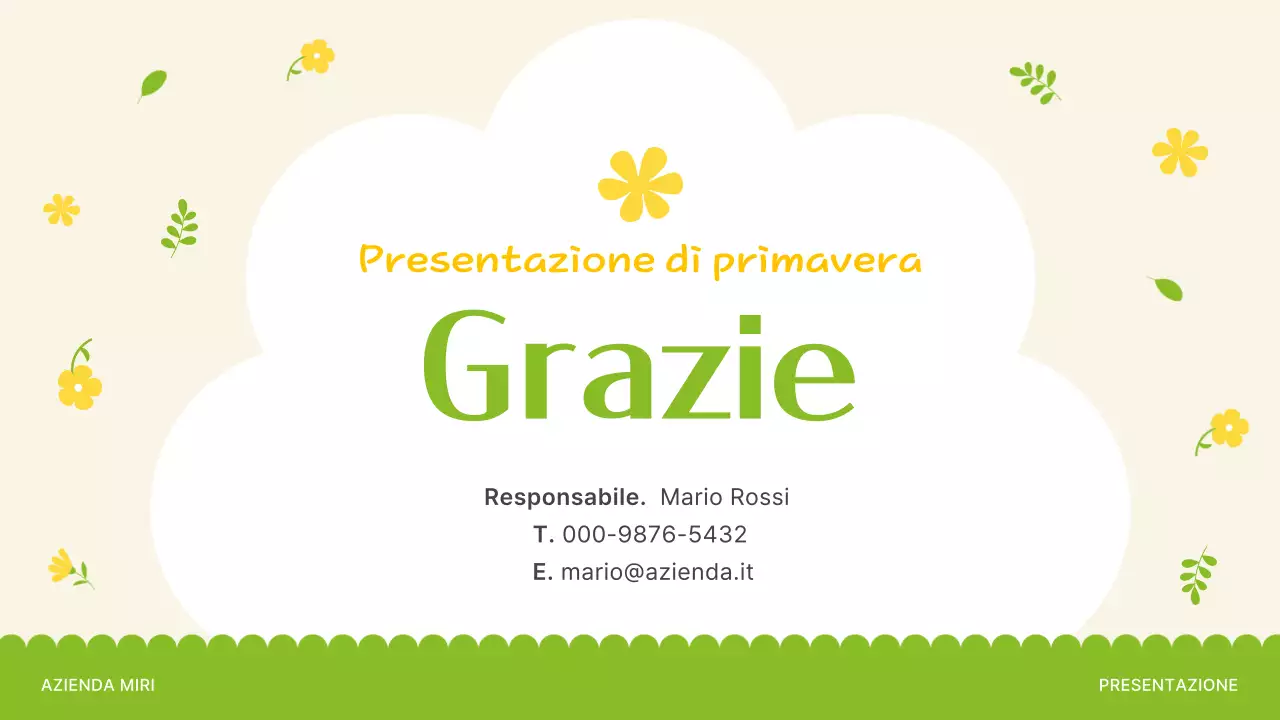 Introduzione ai bellissimi fiori primaverili in giallo e verde lime